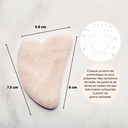 Galet massage du visage - Quartz Rose